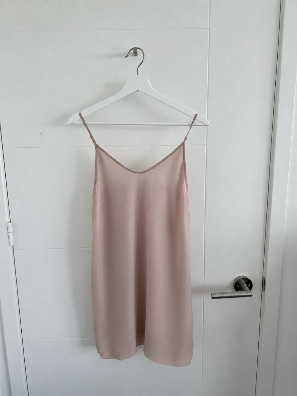 Aritzia Wilfred Blush 100% Silk Slip Dress Size XS
